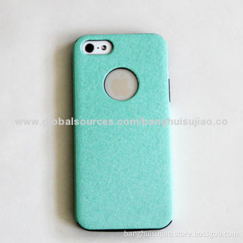 Newest Leather Case for iPhone 5, Electric Press with Stand Function